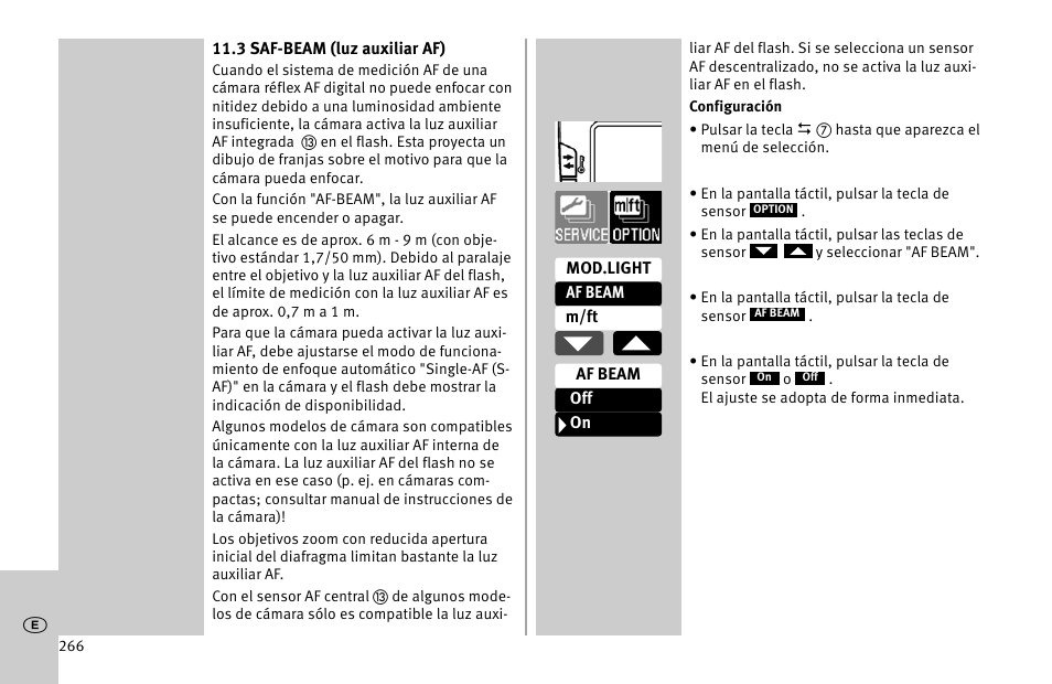 Metz MECABLITZ 52 AF-1 digital Nikon User Manual | Page 266 / 286