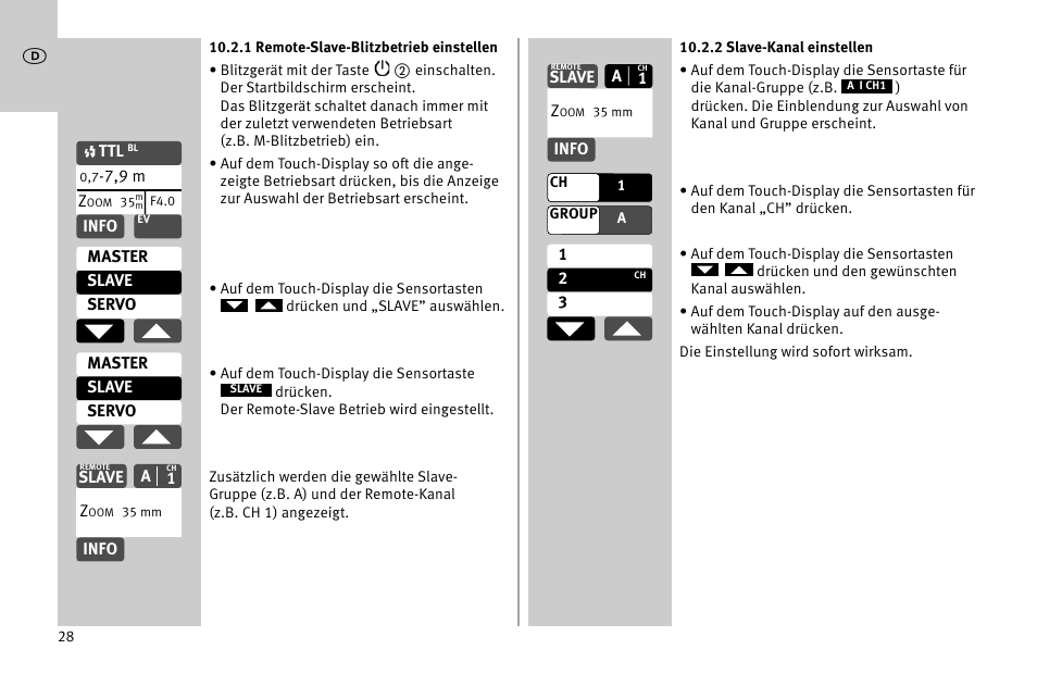 Metz MECABLITZ 52 AF-1 digital Nikon User Manual | Page 28 / 286