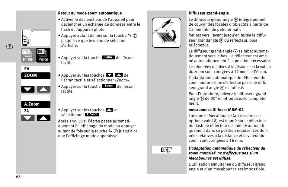 Metz MECABLITZ 52 AF-1 digital Nikon User Manual | Page 68 / 286