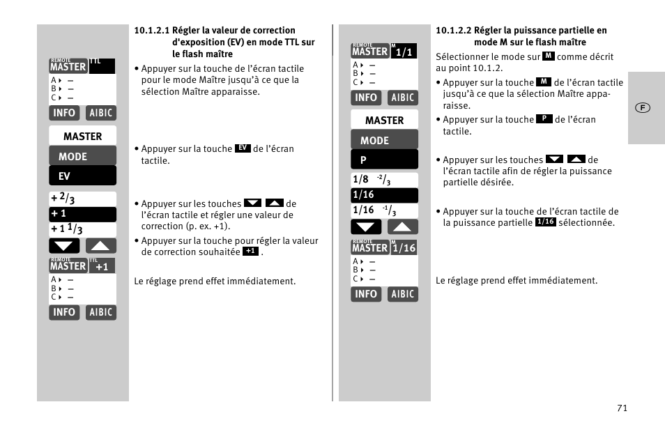 Metz MECABLITZ 52 AF-1 digital Nikon User Manual | Page 71 / 286