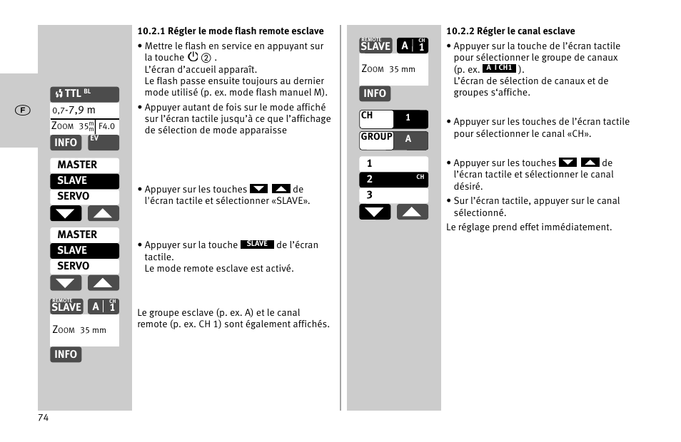 Metz MECABLITZ 52 AF-1 digital Nikon User Manual | Page 74 / 286