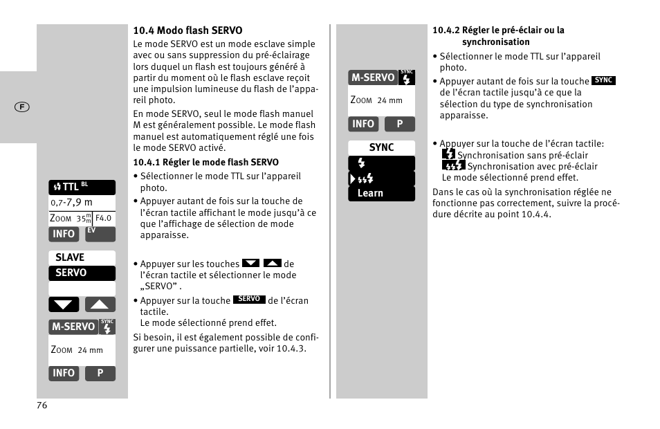 Metz MECABLITZ 52 AF-1 digital Nikon User Manual | Page 76 / 286