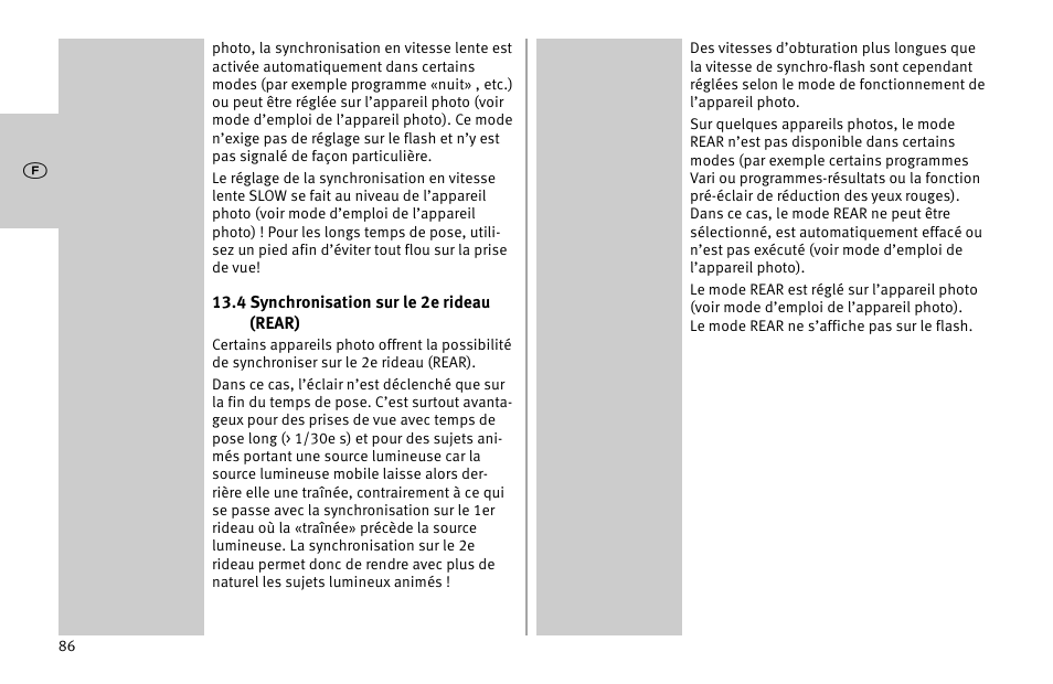 Metz MECABLITZ 52 AF-1 digital Nikon User Manual | Page 86 / 286