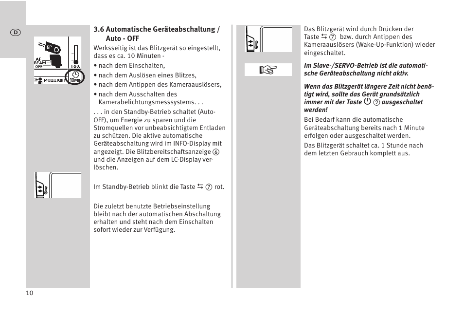 Metz MECABLITZ 52 AF-1 digital Olympus User Manual | Page 10 / 262