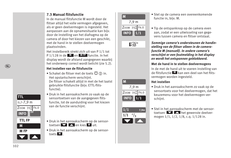 Metz MECABLITZ 52 AF-1 digital Olympus User Manual | Page 102 / 262