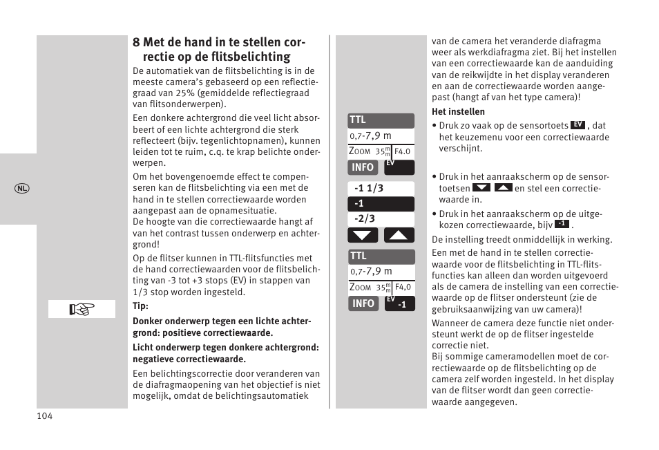 Metz MECABLITZ 52 AF-1 digital Olympus User Manual | Page 104 / 262