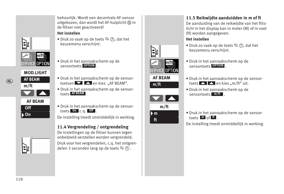Metz MECABLITZ 52 AF-1 digital Olympus User Manual | Page 118 / 262