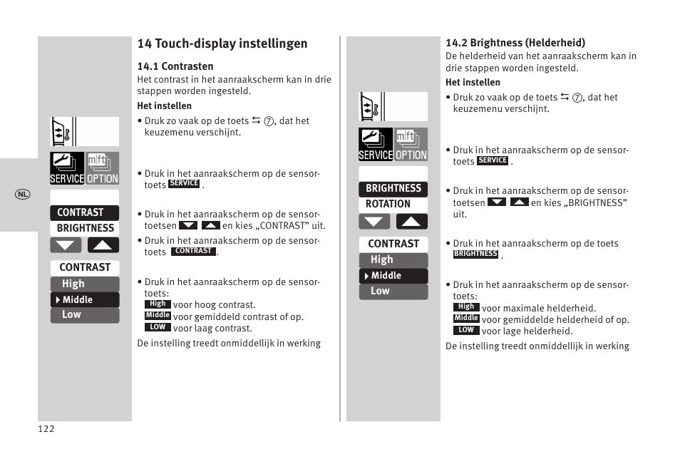 14 touch-display instellingen | Metz MECABLITZ 52 AF-1 digital Olympus User Manual | Page 122 / 262