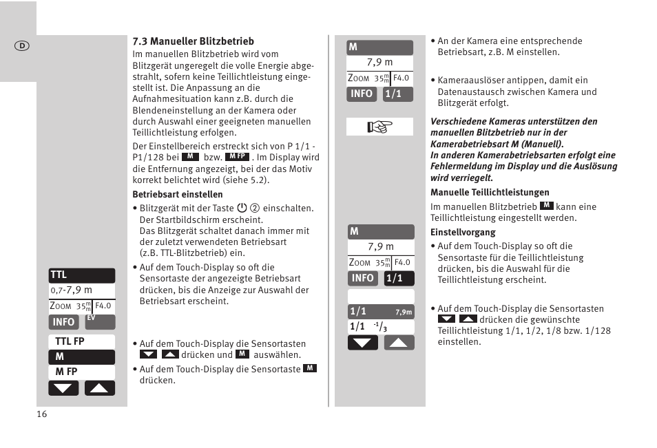 Metz MECABLITZ 52 AF-1 digital Olympus User Manual | Page 16 / 262