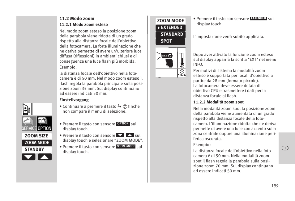 Metz MECABLITZ 52 AF-1 digital Olympus User Manual | Page 199 / 262