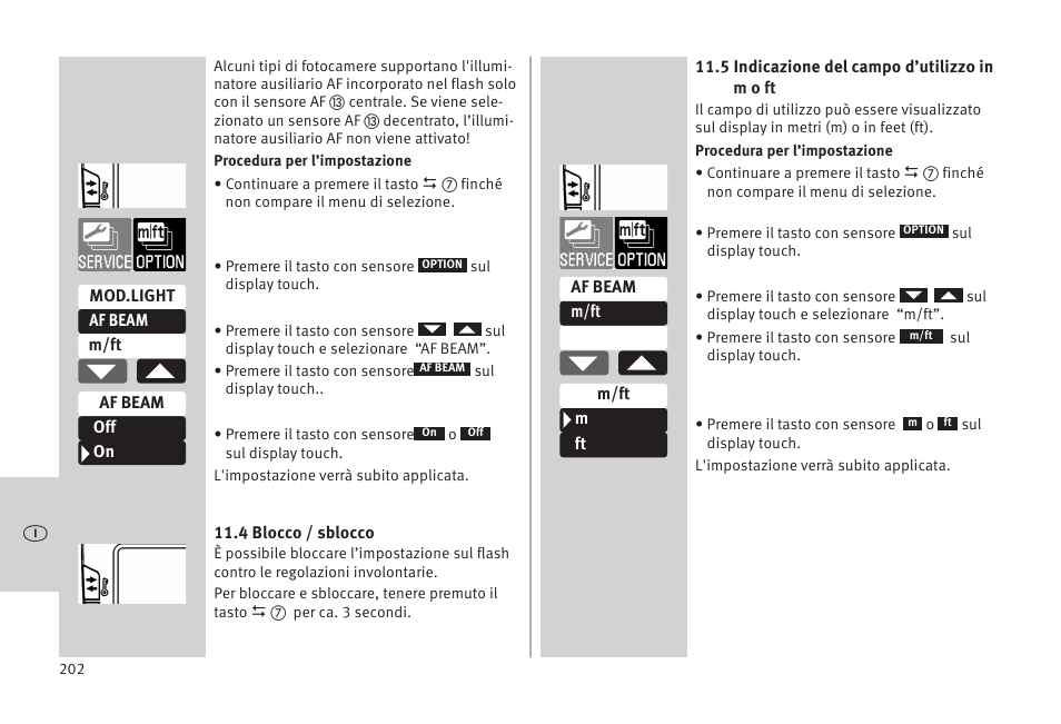 Metz MECABLITZ 52 AF-1 digital Olympus User Manual | Page 202 / 262