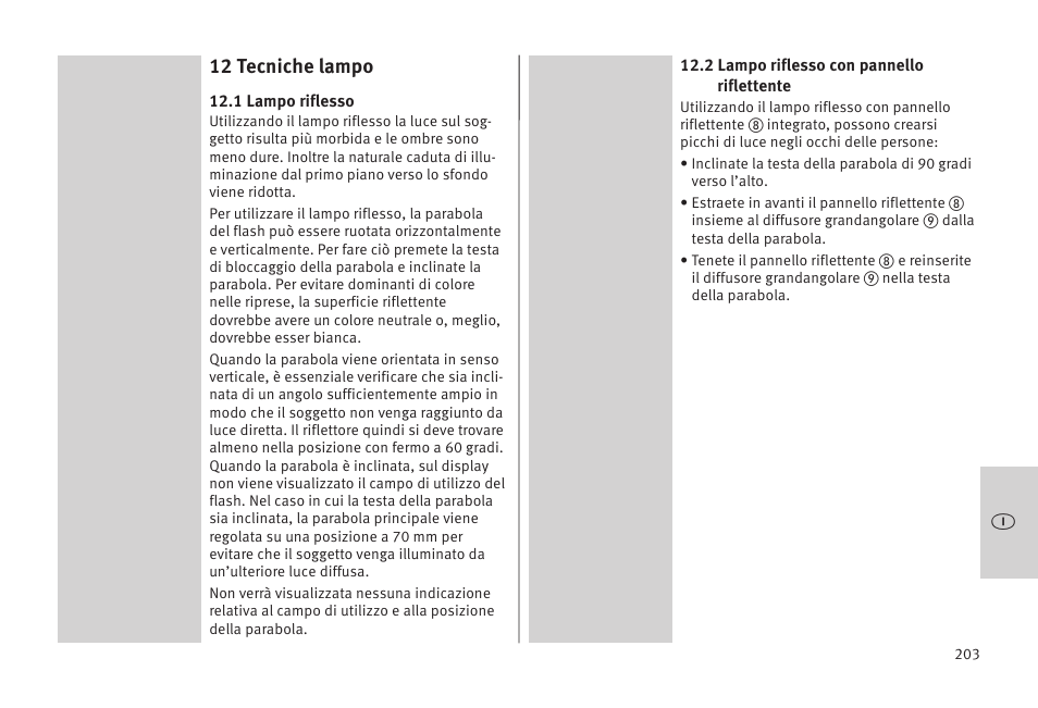 12 tecniche lampo | Metz MECABLITZ 52 AF-1 digital Olympus User Manual | Page 203 / 262