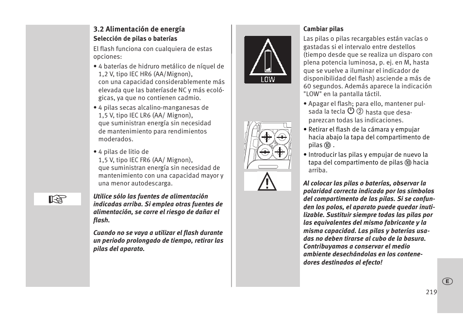 Metz MECABLITZ 52 AF-1 digital Olympus User Manual | Page 219 / 262
