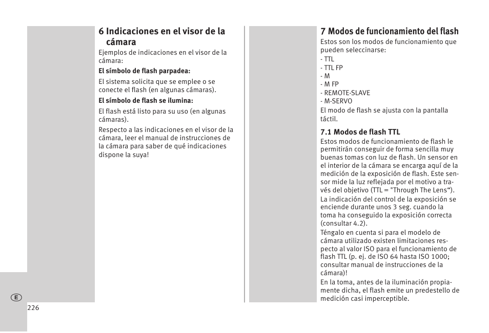 Metz MECABLITZ 52 AF-1 digital Olympus User Manual | Page 226 / 262