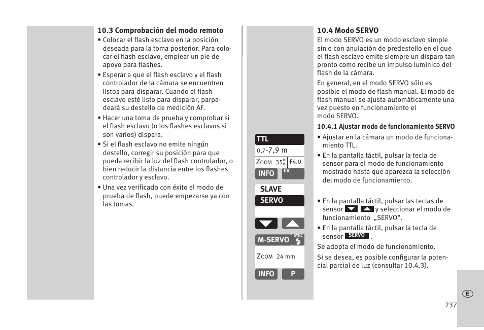 Metz MECABLITZ 52 AF-1 digital Olympus User Manual | Page 237 / 262