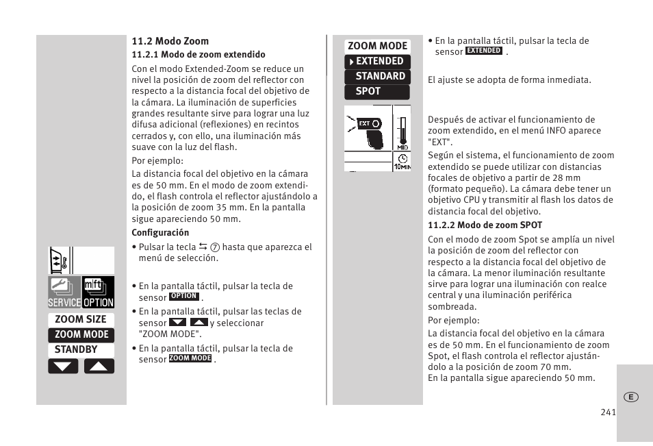 Metz MECABLITZ 52 AF-1 digital Olympus User Manual | Page 241 / 262