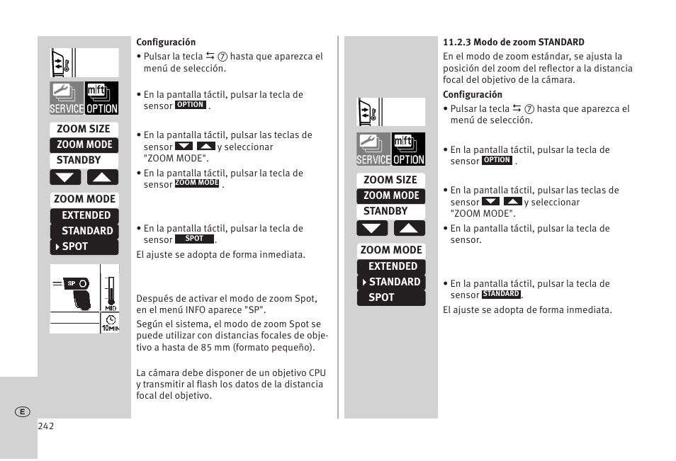 Metz MECABLITZ 52 AF-1 digital Olympus User Manual | Page 242 / 262