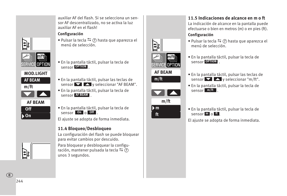 Metz MECABLITZ 52 AF-1 digital Olympus User Manual | Page 244 / 262