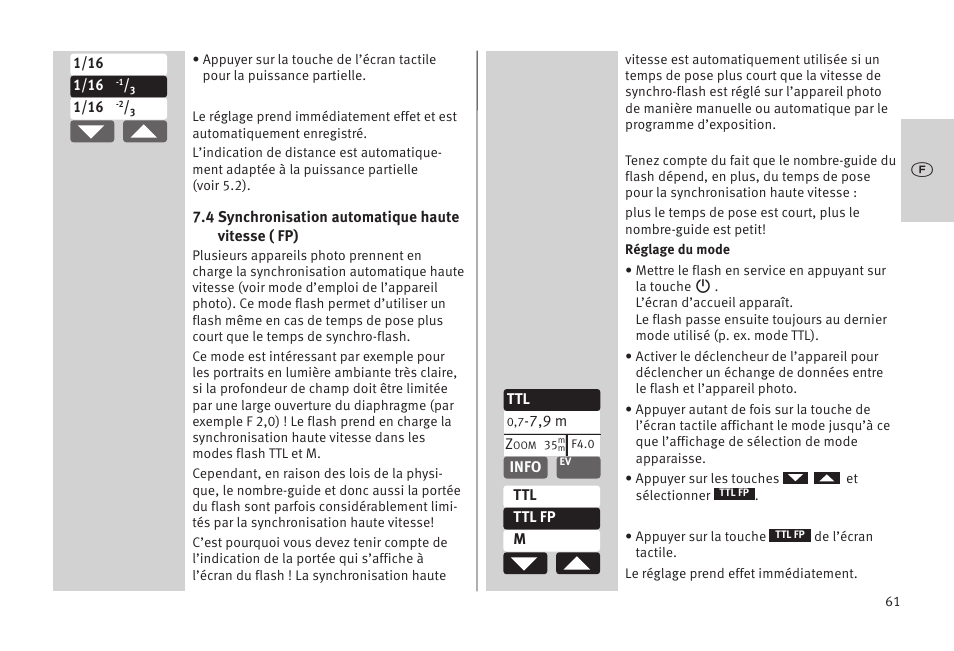 Metz MECABLITZ 52 AF-1 digital Olympus User Manual | Page 61 / 262