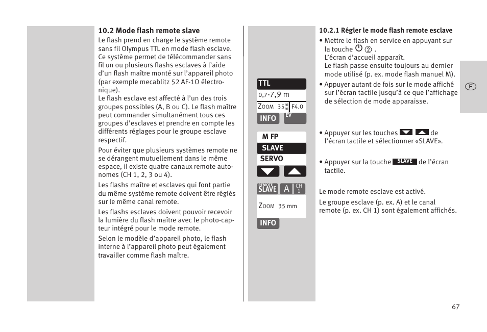 Metz MECABLITZ 52 AF-1 digital Olympus User Manual | Page 67 / 262