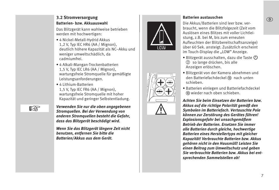 Metz MECABLITZ 52 AF-1 digital Olympus User Manual | Page 7 / 262