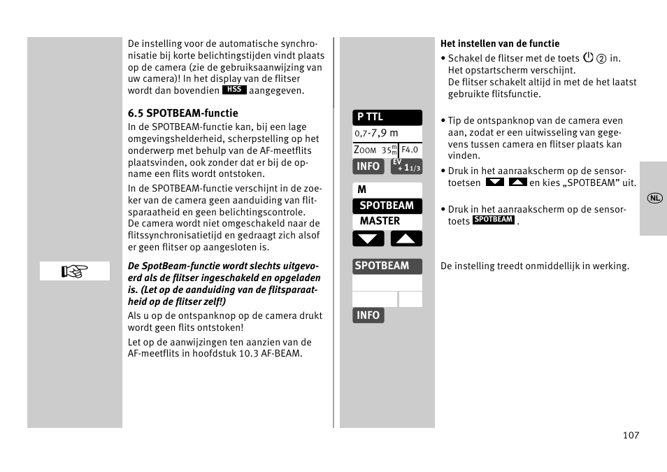 Metz MECABLITZ 52 AF-1 digital Pentax User Manual | Page 107 / 278