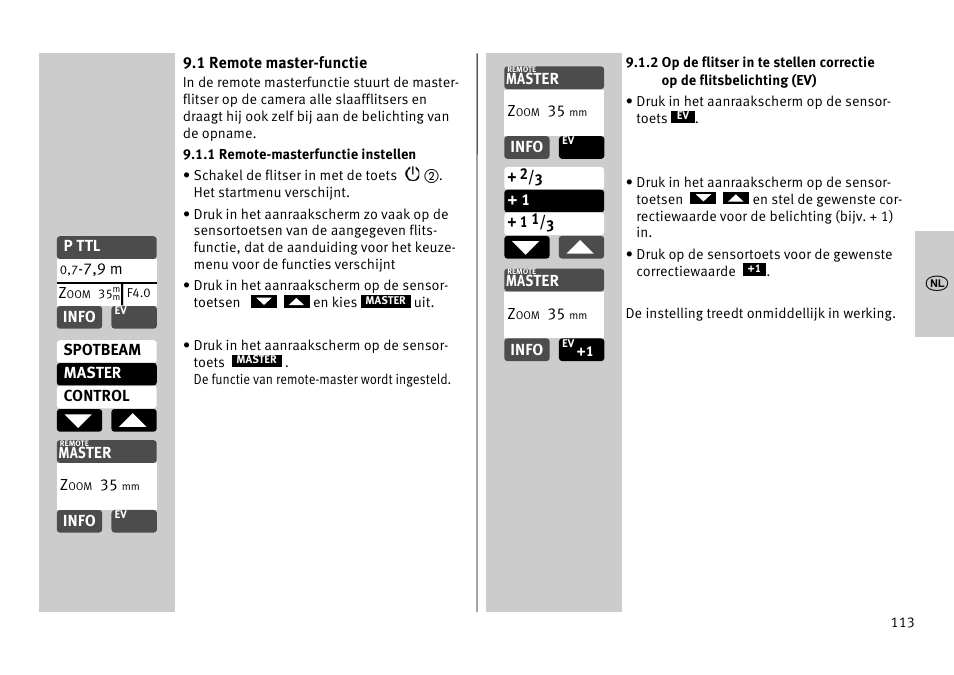 Metz MECABLITZ 52 AF-1 digital Pentax User Manual | Page 113 / 278