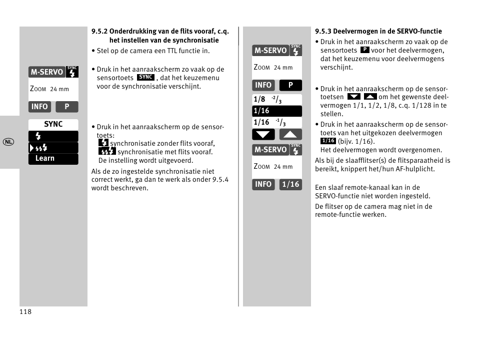 Metz MECABLITZ 52 AF-1 digital Pentax User Manual | Page 118 / 278