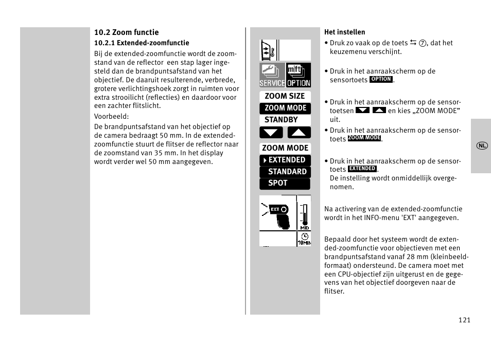 Metz MECABLITZ 52 AF-1 digital Pentax User Manual | Page 121 / 278