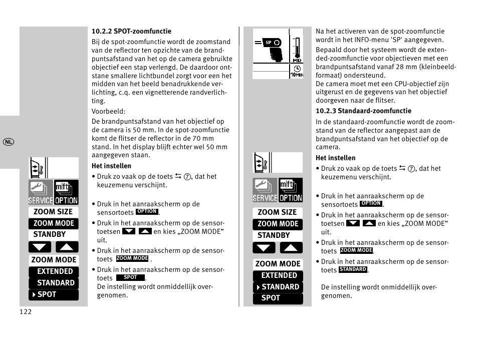 Metz MECABLITZ 52 AF-1 digital Pentax User Manual | Page 122 / 278