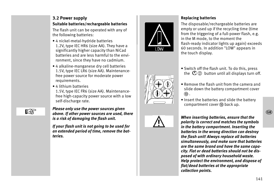 Metz MECABLITZ 52 AF-1 digital Pentax User Manual | Page 141 / 278