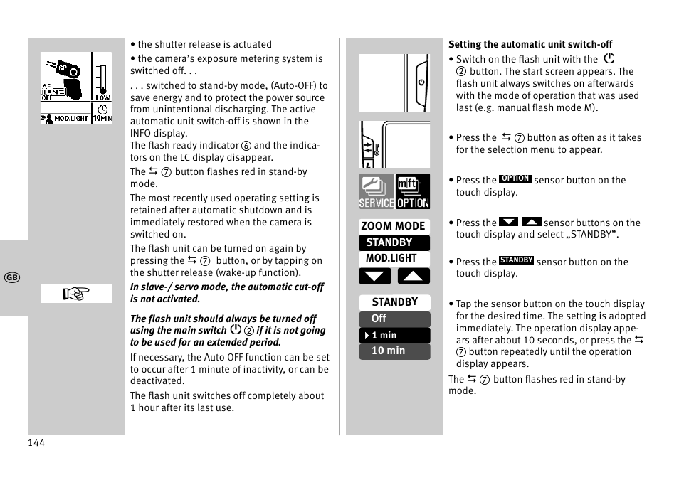 Metz MECABLITZ 52 AF-1 digital Pentax User Manual | Page 144 / 278