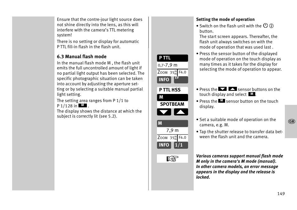 Metz MECABLITZ 52 AF-1 digital Pentax User Manual | Page 149 / 278