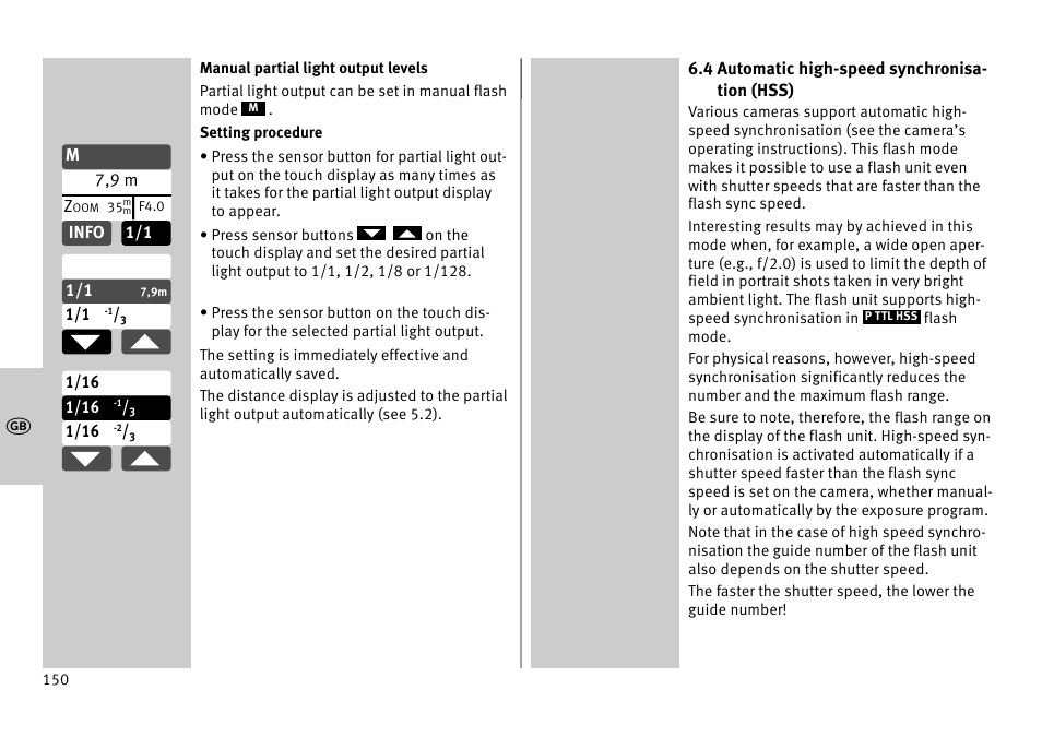 Metz MECABLITZ 52 AF-1 digital Pentax User Manual | Page 150 / 278