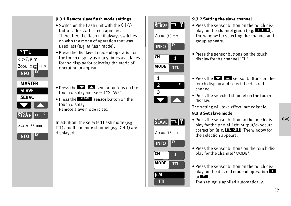 Metz MECABLITZ 52 AF-1 digital Pentax User Manual | Page 159 / 278