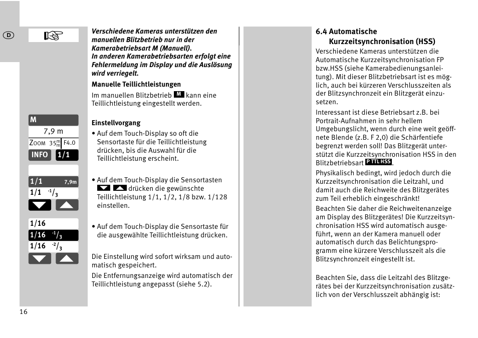 Metz MECABLITZ 52 AF-1 digital Pentax User Manual | Page 16 / 278