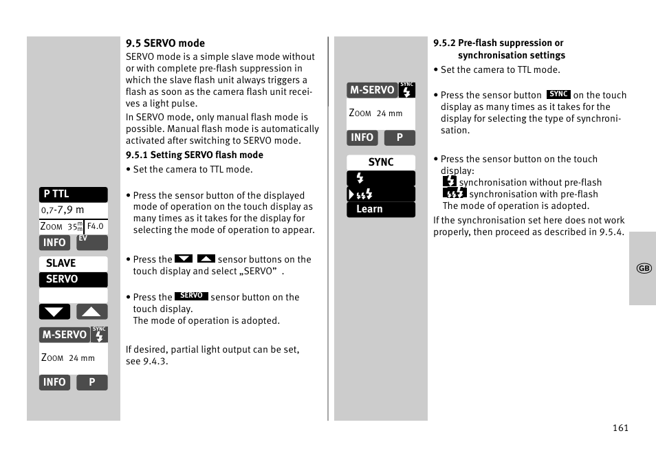 Metz MECABLITZ 52 AF-1 digital Pentax User Manual | Page 161 / 278