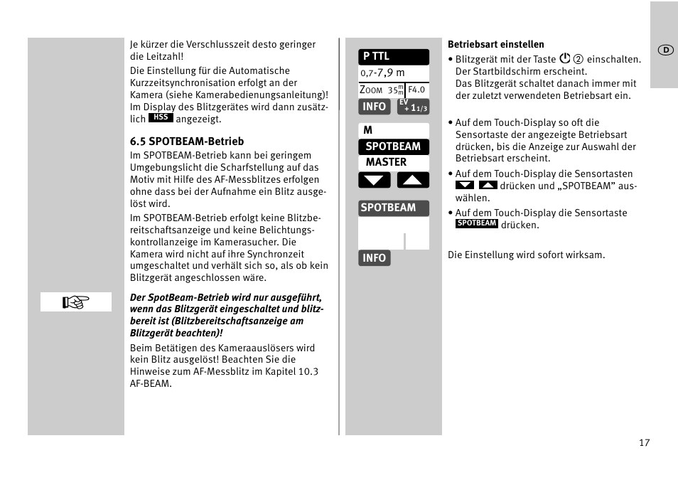 Metz MECABLITZ 52 AF-1 digital Pentax User Manual | Page 17 / 278