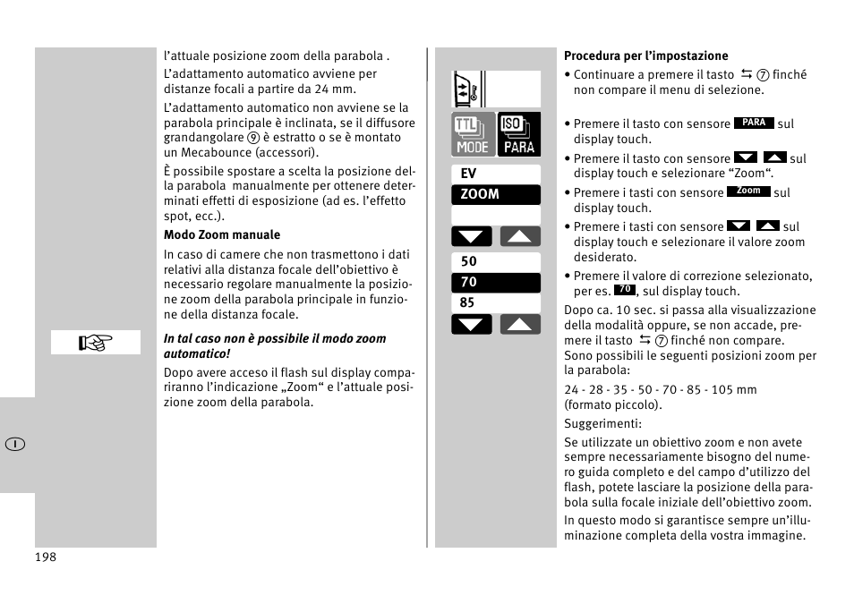 Metz MECABLITZ 52 AF-1 digital Pentax User Manual | Page 198 / 278