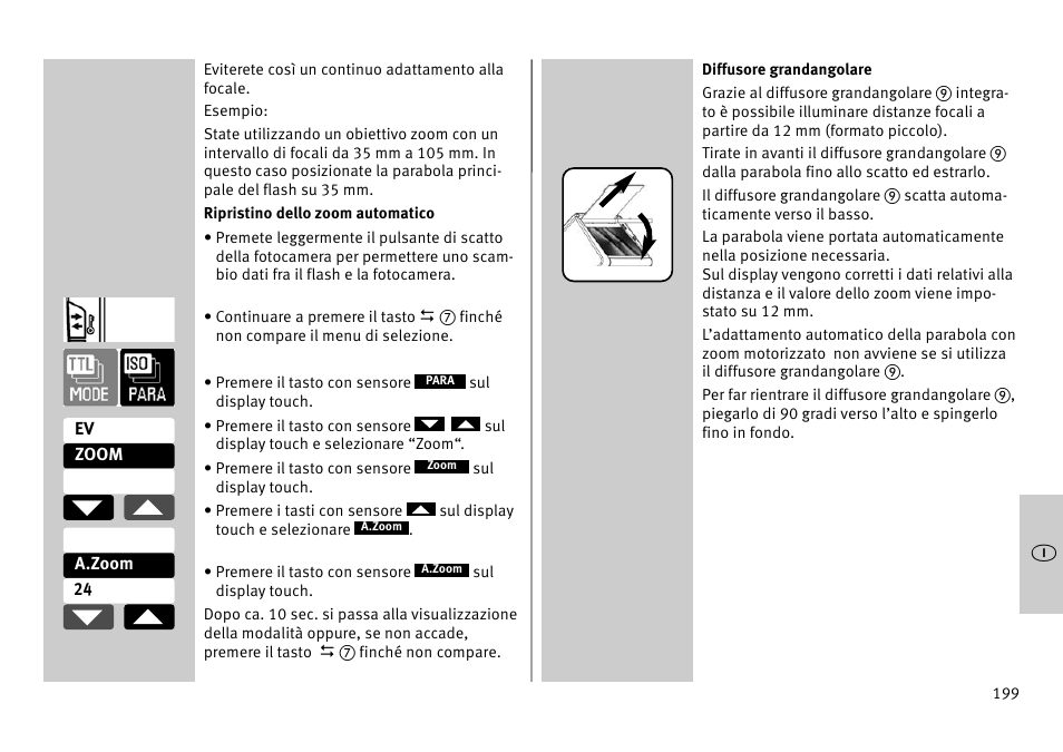Metz MECABLITZ 52 AF-1 digital Pentax User Manual | Page 199 / 278