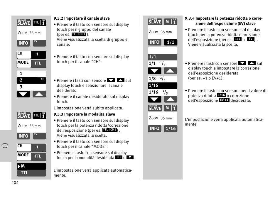Metz MECABLITZ 52 AF-1 digital Pentax User Manual | Page 204 / 278