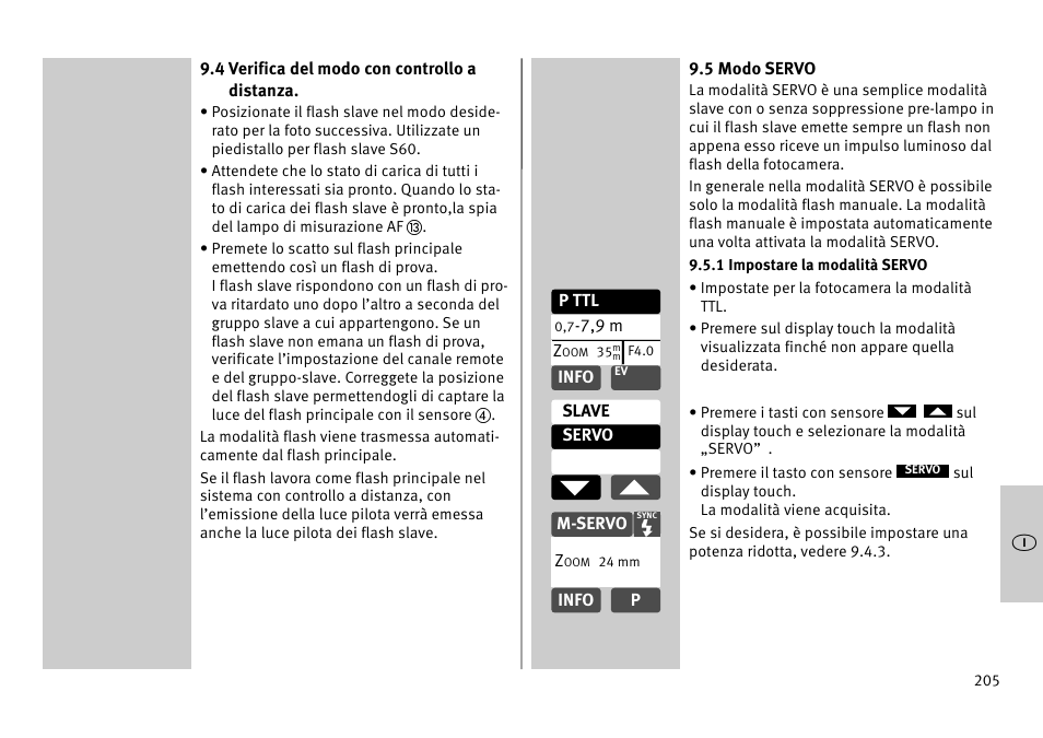 Metz MECABLITZ 52 AF-1 digital Pentax User Manual | Page 205 / 278