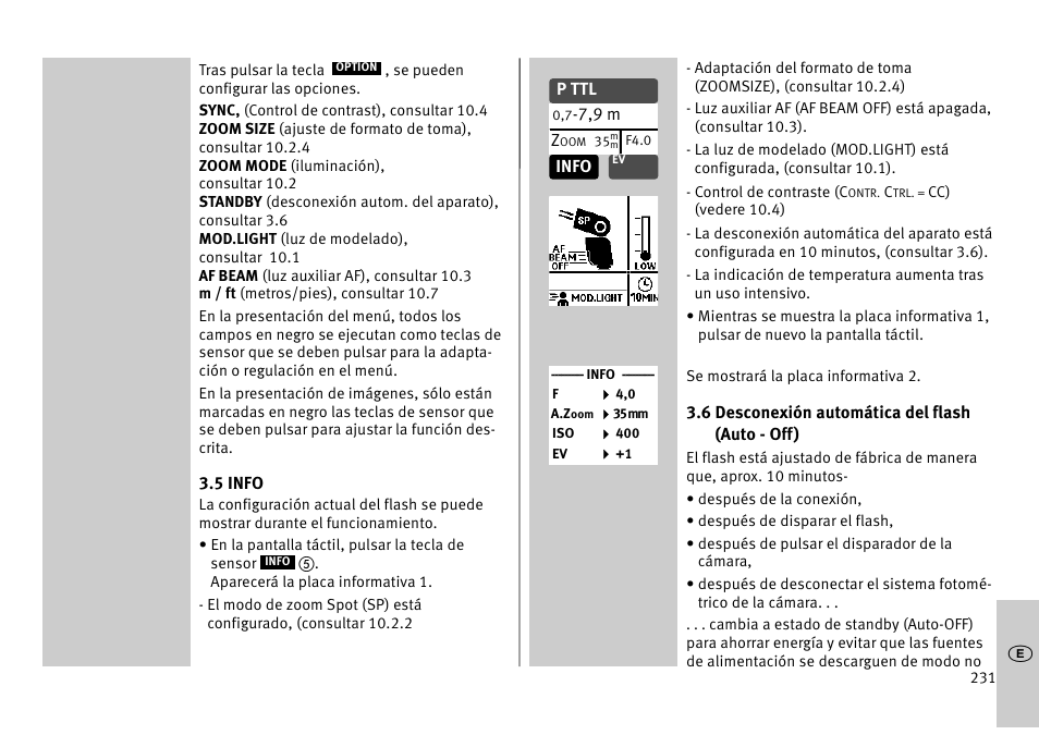Metz MECABLITZ 52 AF-1 digital Pentax User Manual | Page 231 / 278