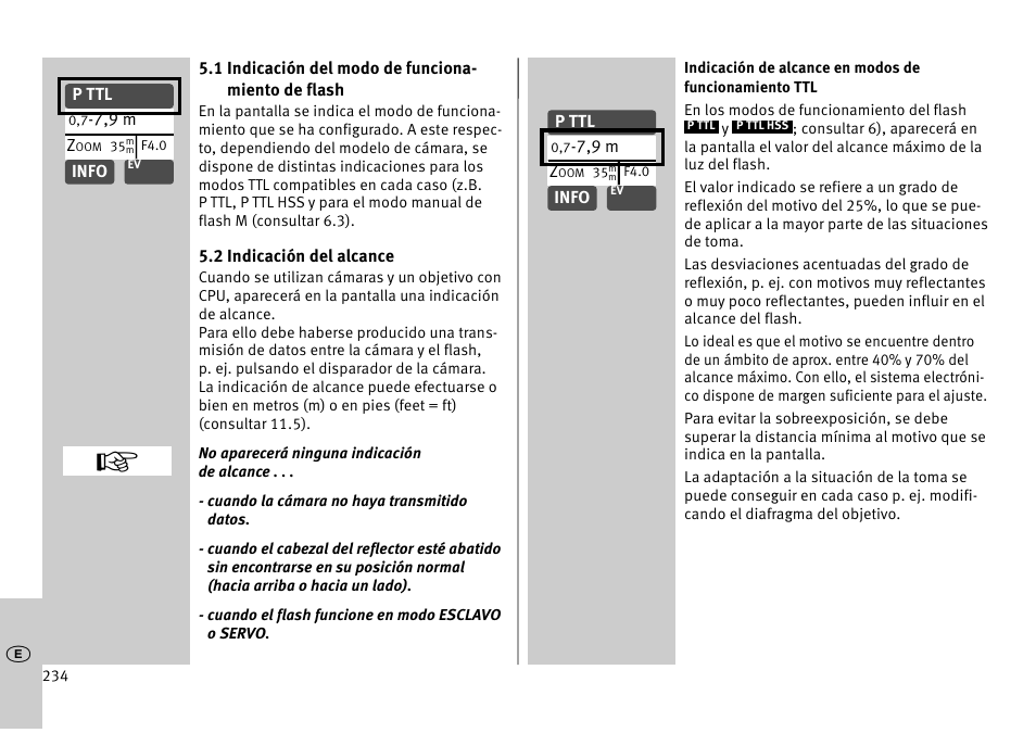 Metz MECABLITZ 52 AF-1 digital Pentax User Manual | Page 234 / 278