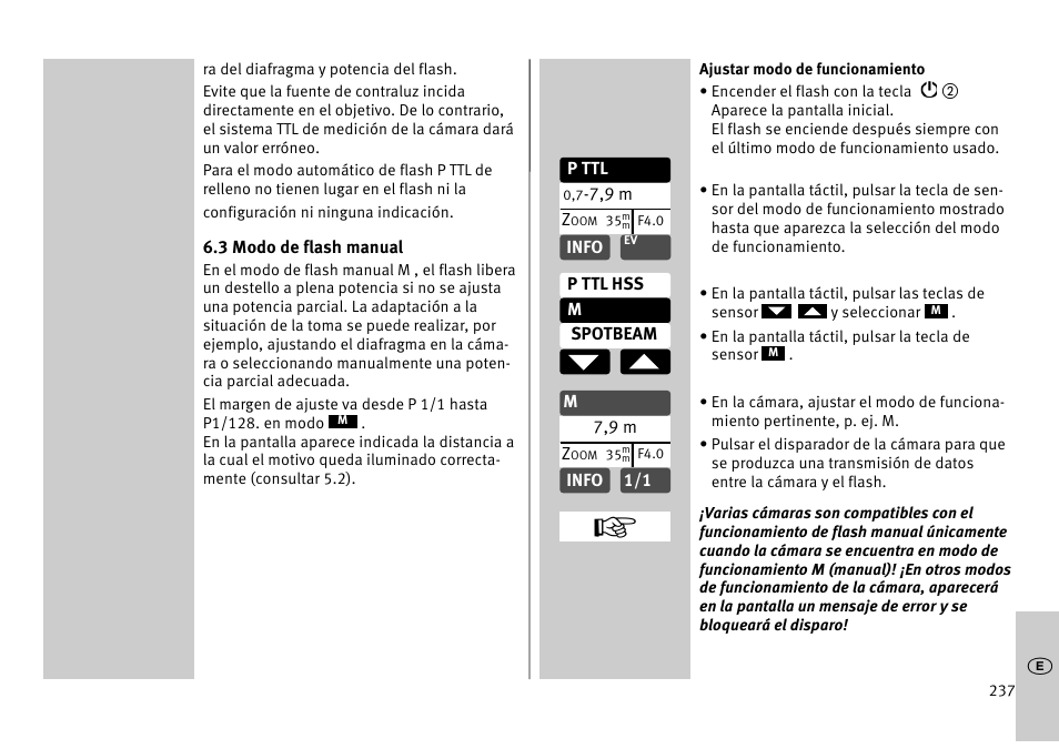Metz MECABLITZ 52 AF-1 digital Pentax User Manual | Page 237 / 278
