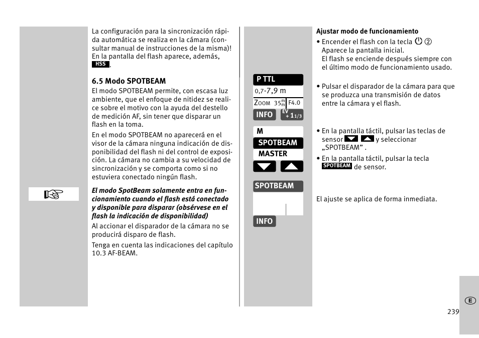Metz MECABLITZ 52 AF-1 digital Pentax User Manual | Page 239 / 278