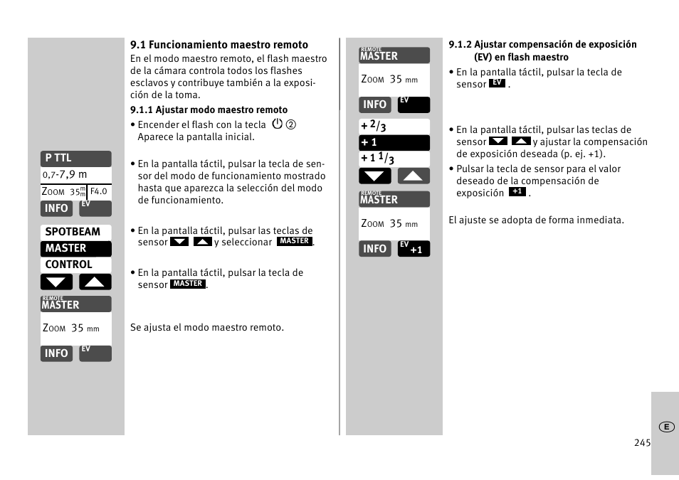 Metz MECABLITZ 52 AF-1 digital Pentax User Manual | Page 245 / 278