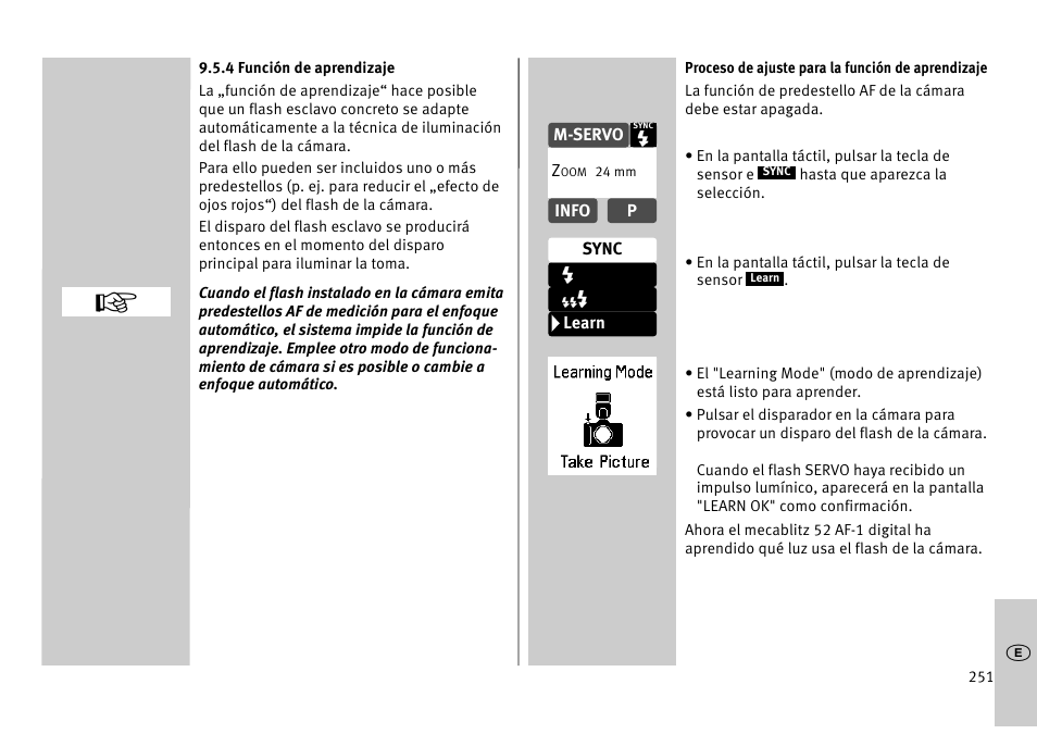 Metz MECABLITZ 52 AF-1 digital Pentax User Manual | Page 251 / 278