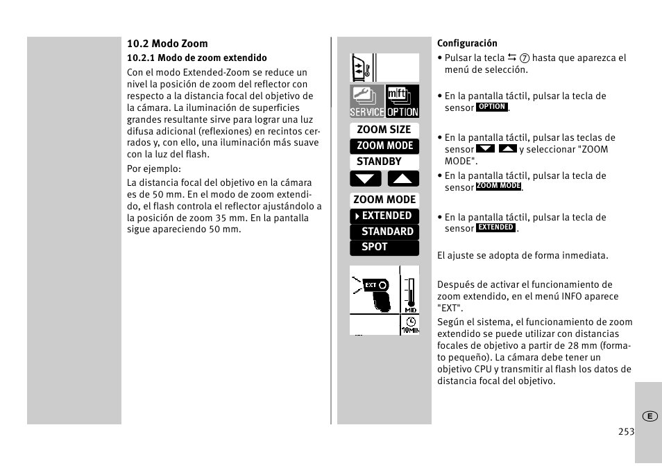 Metz MECABLITZ 52 AF-1 digital Pentax User Manual | Page 253 / 278
