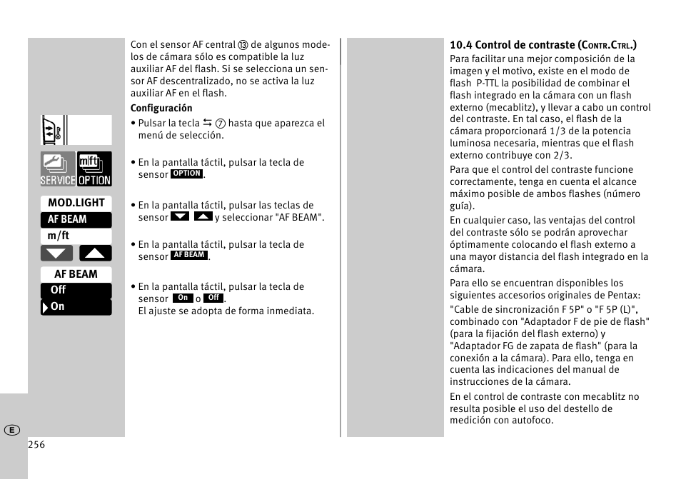 Metz MECABLITZ 52 AF-1 digital Pentax User Manual | Page 256 / 278